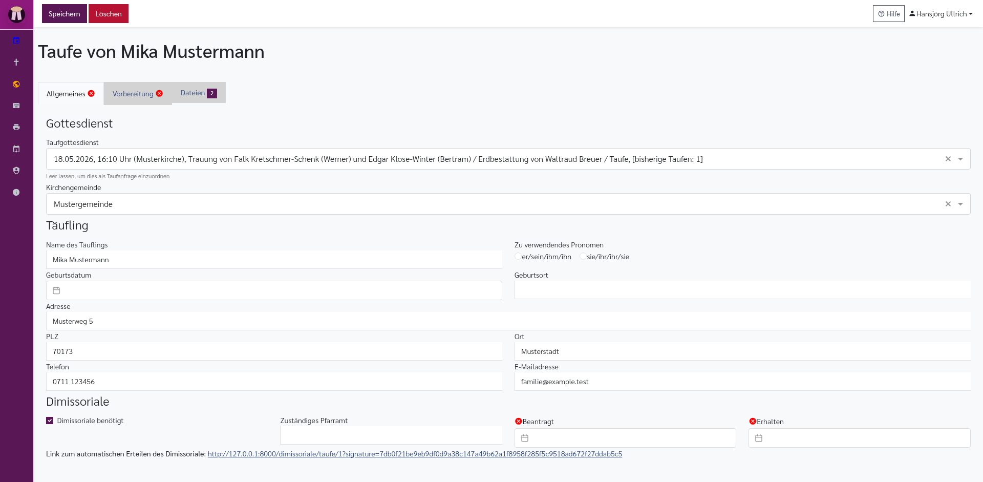 Taufeditor: Allgemeines